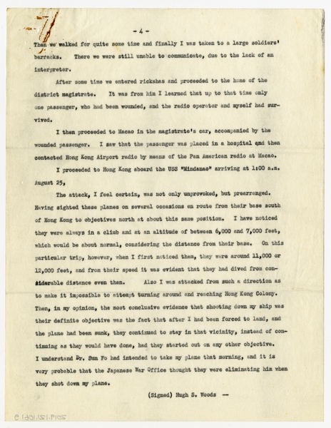 Image: correspondence: Tom Reynolds to Harold M. Bixby