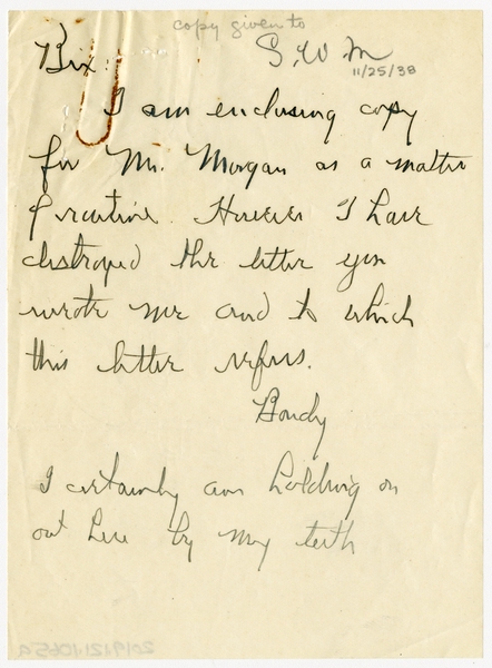Image: correspondence: William L. Bond to Harold M. Bixby