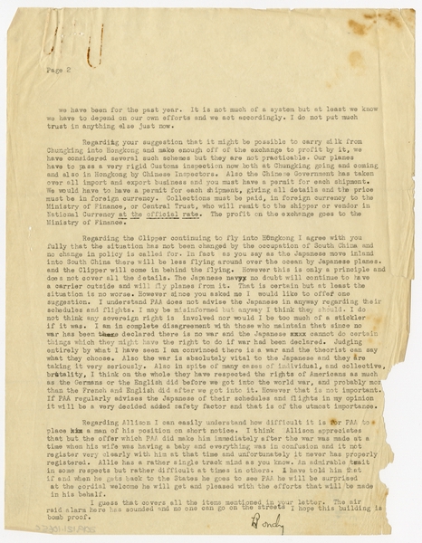 Image: correspondence: William L. Bond to Harold M. Bixby