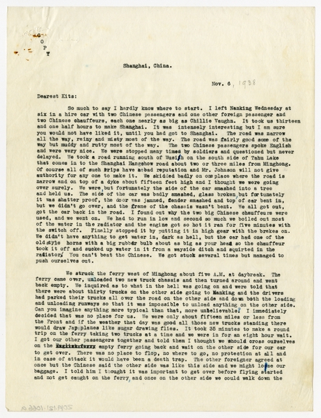 Image: correspondence: William L. Bond to Kitsi Bond