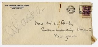 Image: correspondence: Harold M. Bixby to Mrs. H.M. [Debby] Bixby