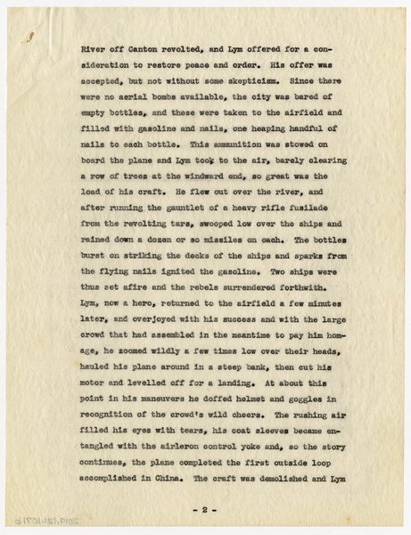 Image: document: L.C. [Tom] Reynolds