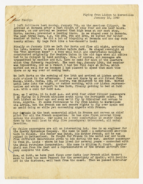 Image: correspondence: Harold M. Bixby, family circular letter