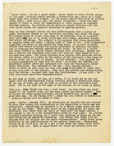 Image: correspondence: Harold M. Bixby, family circular letter