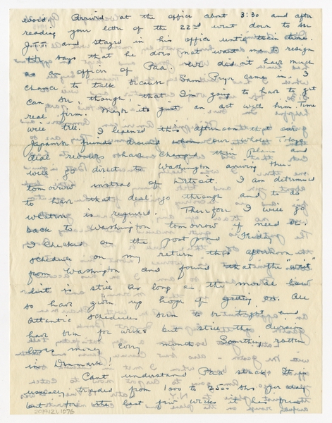 Image: correspondence: Harold M. Bixby to Debby Bixby