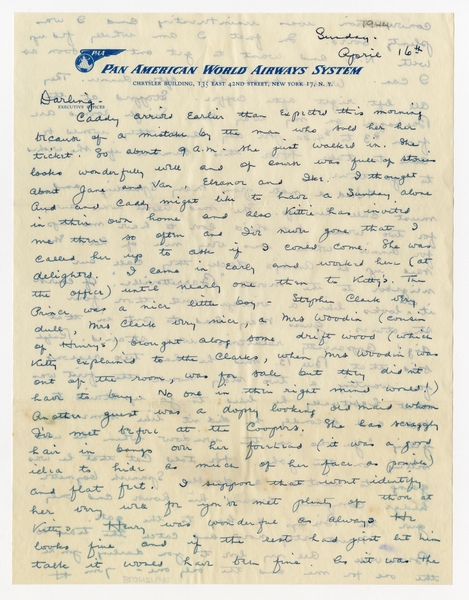 Image: correspondence: Harold M. Bixby to Debby Bixby