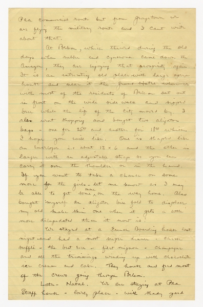Image: correspondence: Harold M. Bixby to Debby Bixby