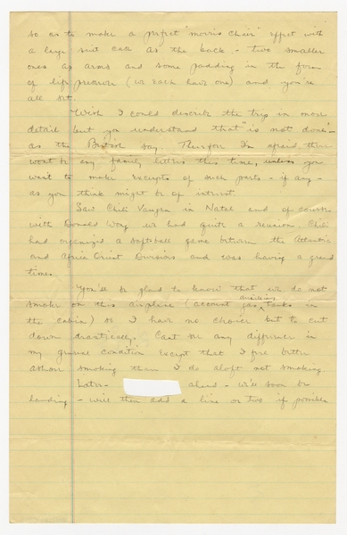 Image: correspondence: Harold M. Bixby to Debby Bixby