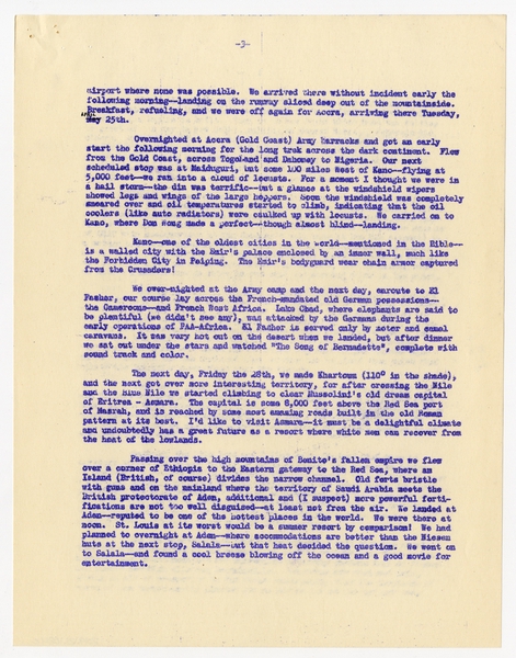Image: correspondence: Harold M. Bixby, family circular letter