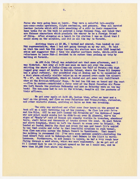 Image: correspondence: Harold M. Bixby, family circular letter