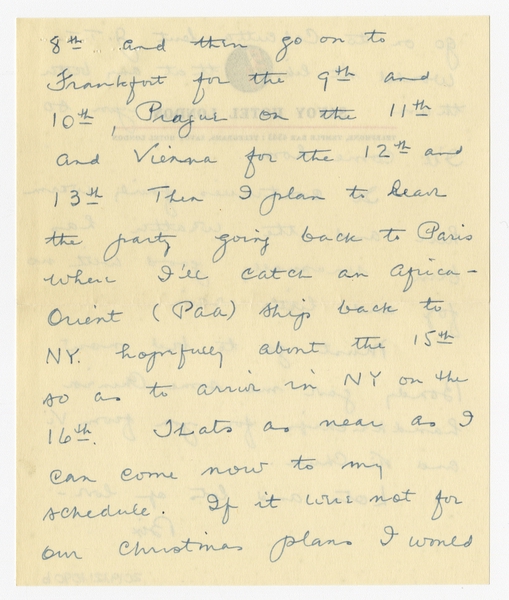Image: correspondence: Harold M. Bixby to Debby Bixby