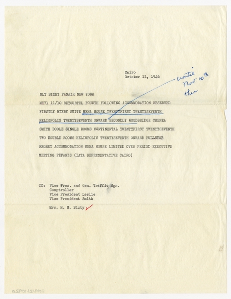 Image: telegram: Harold M. Bixby