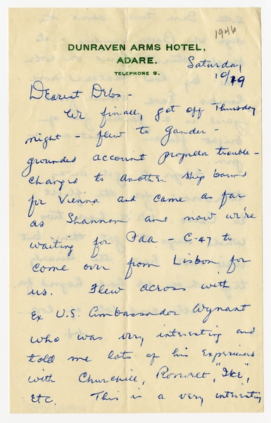 Image: correspondence: Harold M. Bixby to Debby Bixby