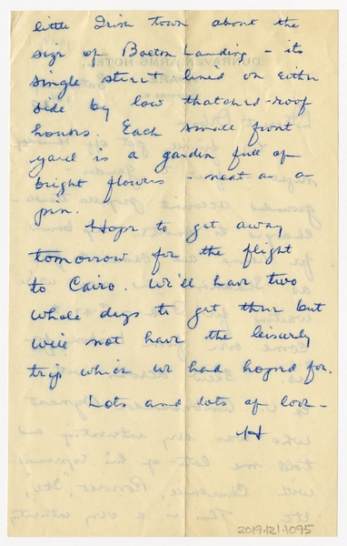 Image: correspondence: Harold M. Bixby to Debby Bixby