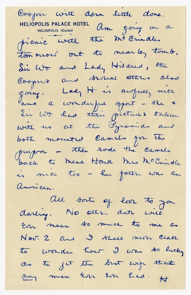 Image: correspondence: Harold M. Bixby to Debby Bixby