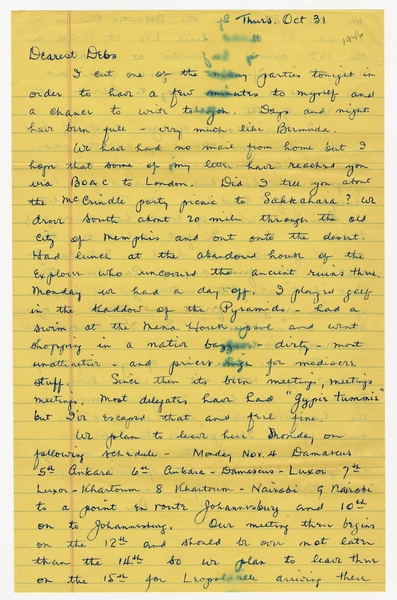 Image: correspondence: Harold M. Bixby to Debby Bixby