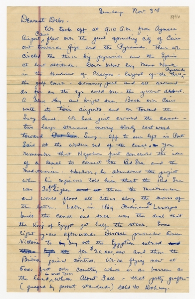 Image: correspondence: Harold M. Bixby to Debby Bixby