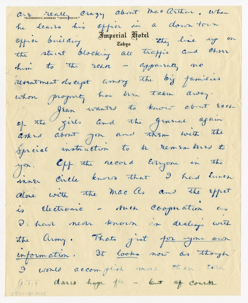 Image: correspondence: Harold M. Bixby to Debby Bixby