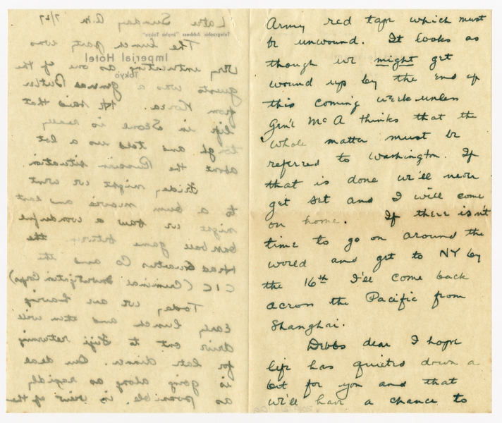 Image: correspondence: Harold M. Bixby to Debby Bixby