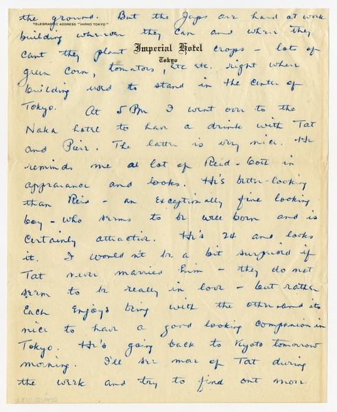Image: correspondence: Harold M. Bixby to Debby Bixby