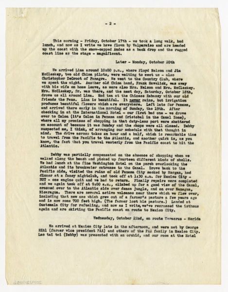 Image: correspondence: Harold M. Bixby, family circular letter