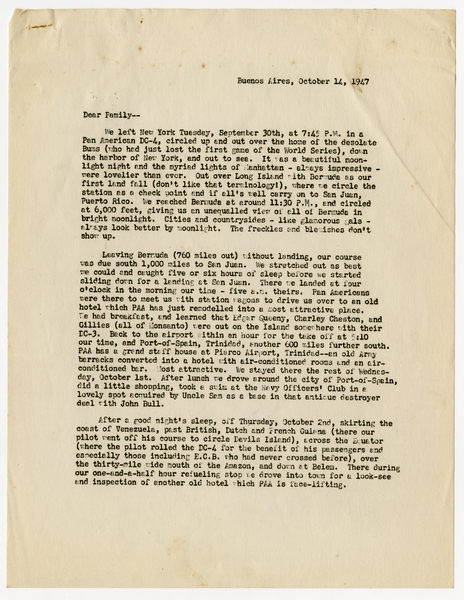 Image: correspondence: Harold M. Bixby, family circular letter
