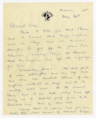 Image: correspondence: Harold M. Bixby to Debby Bixby