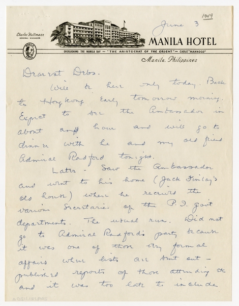 Image: correspondence: Harold M. Bixby to Debby Bixby