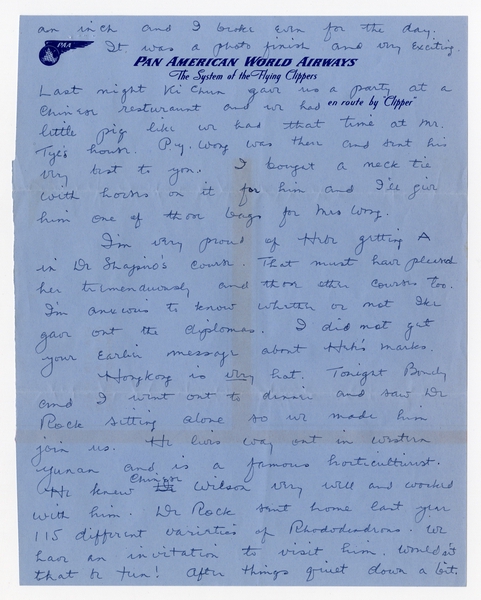 Image: correspondence: Harold M. Bixby to Debby Bixby