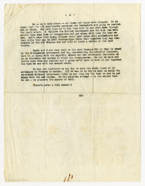 Image: correspondence: Harold M. Bixby, family circular letter