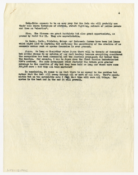 Image: correspondence: Harold M. Bixby, family circular letter