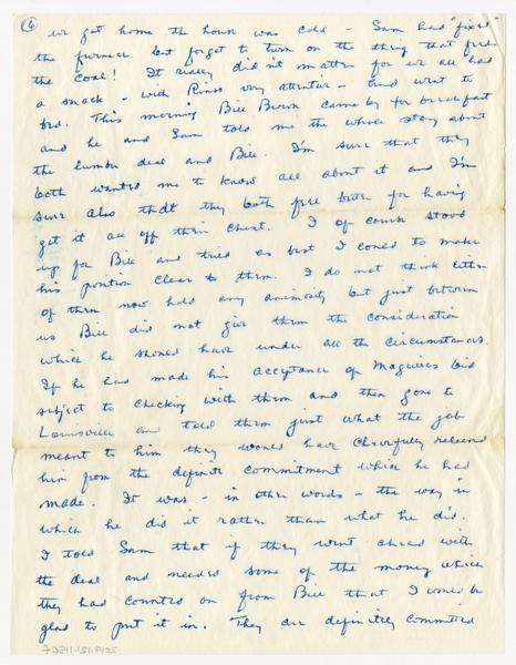 Image: correspondence: Harold M. Bixby to Debby Bixby