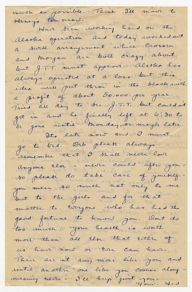 Image: correspondence: Harold M. Bixby to Debby Bixby