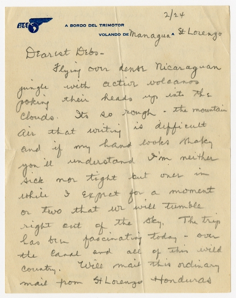 Image: correspondence: Harold M. Bixby to Debby Bixby