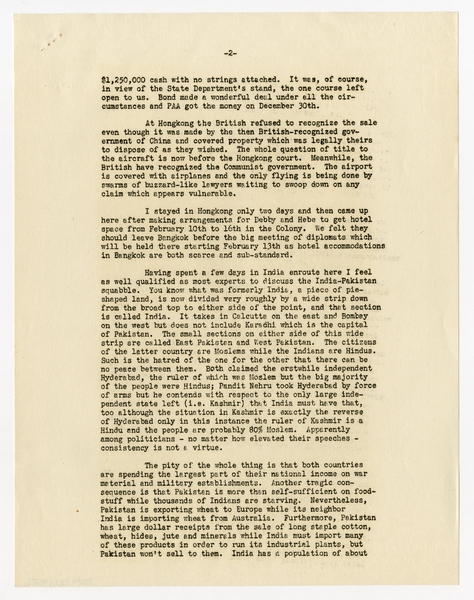 Image: correspondence: Harold M. Bixby, family circular letter