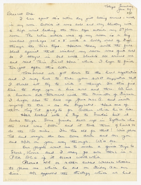 Image: correspondence: Harold M. Bixby to Debby Bixby