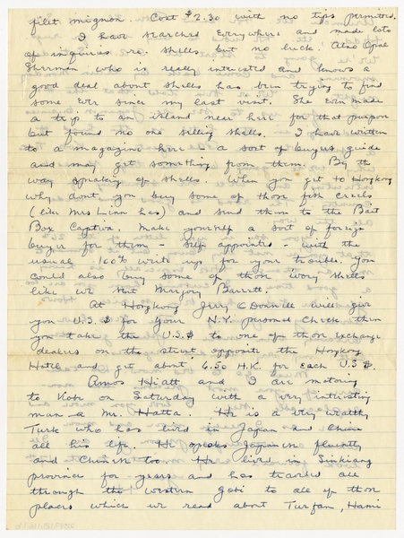 Image: correspondence: Harold M. Bixby to Debby Bixby