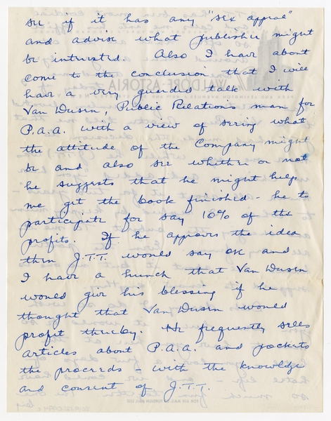 Image: correspondence: Harold M. Bixby to Debby Bixby
