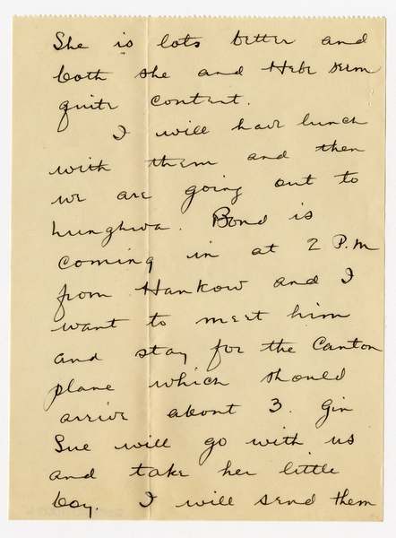Image: correspondence: Harold M. Bixby to Debby Bixby