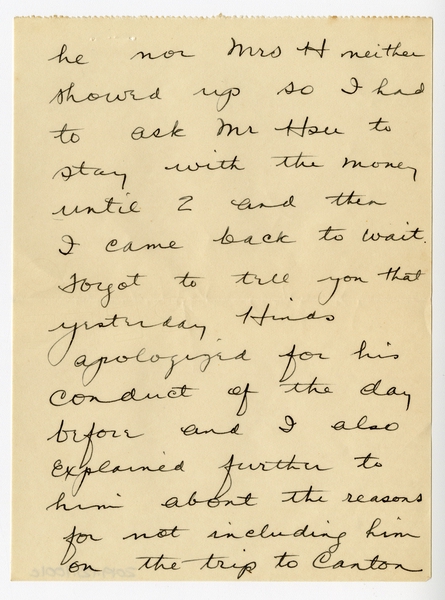 Image: correspondence: Harold M. Bixby to Debby Bixby