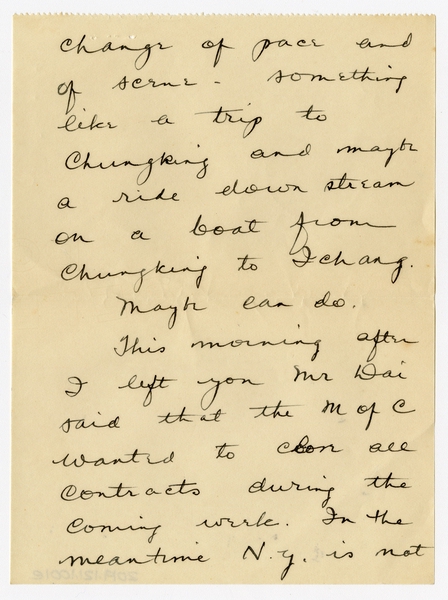 Image: correspondence: Harold M. Bixby to Debby Bixby