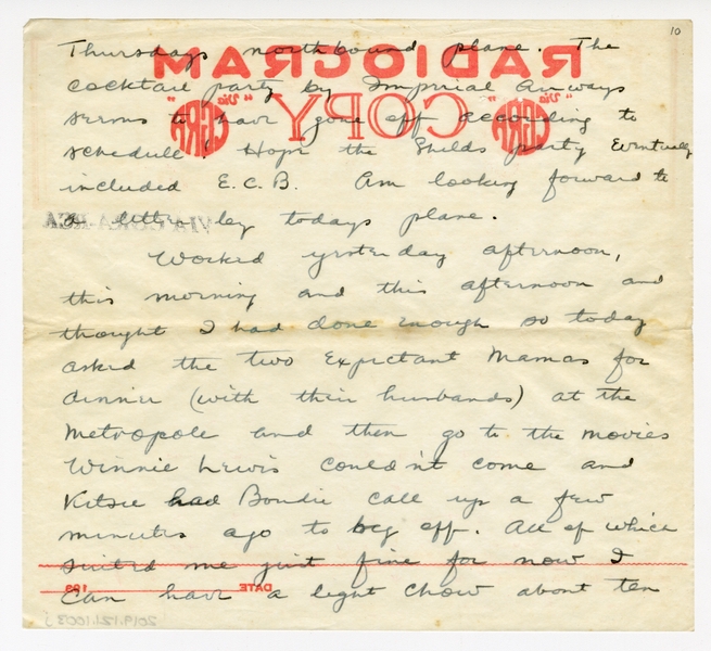 Image: correspondence: Harold M. Bixby to Debby Bixby