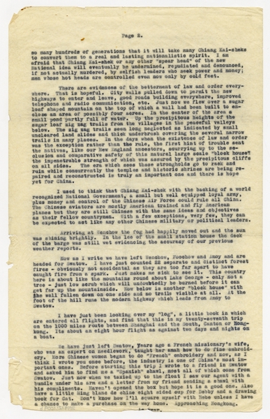 Image: correspondence: Harold M. Bixby, family circular letter