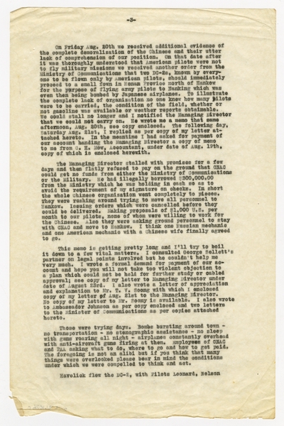 Image: correspondence: Harold M. Bixby to S.W. Morgan