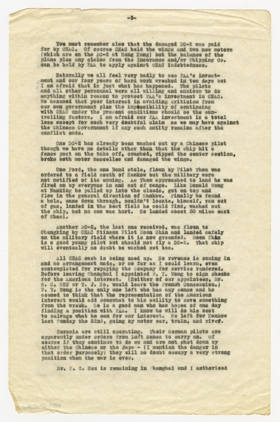 Image: correspondence: Harold M. Bixby to S.W. Morgan