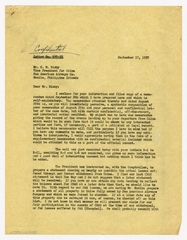 Image: correspondence: S.W. Morgan to Harold M. Bixby
