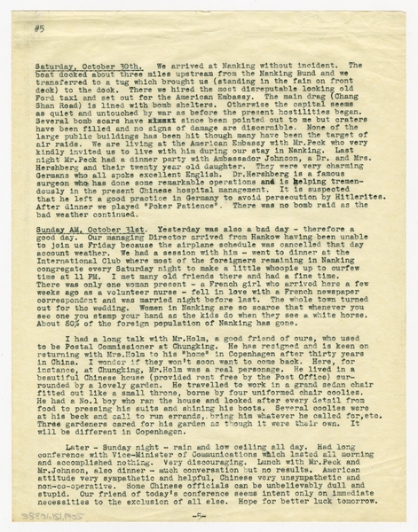 Image: correspondence: Harold M. Bixby, family circular letter