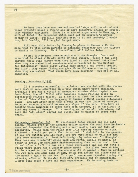 Image: correspondence: Harold M. Bixby, family circular letter