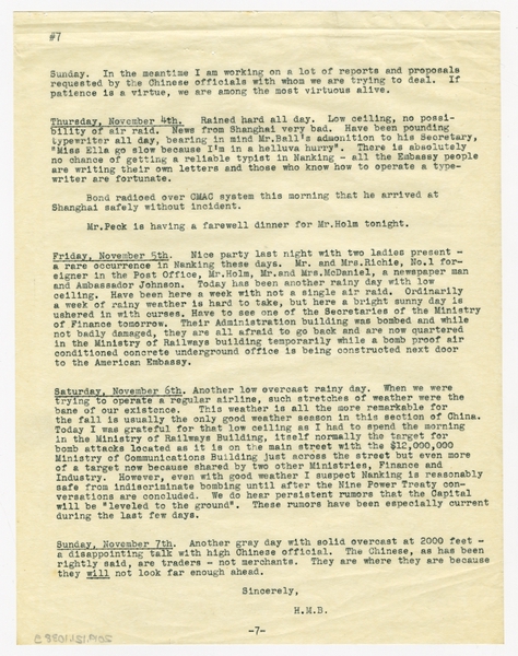Image: correspondence: Harold M. Bixby, family circular letter