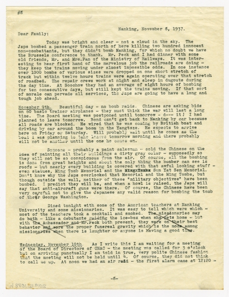 Image: correspondence: Harold M. Bixby, family circular letter